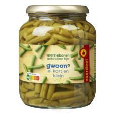 g'woon sperziebonen
